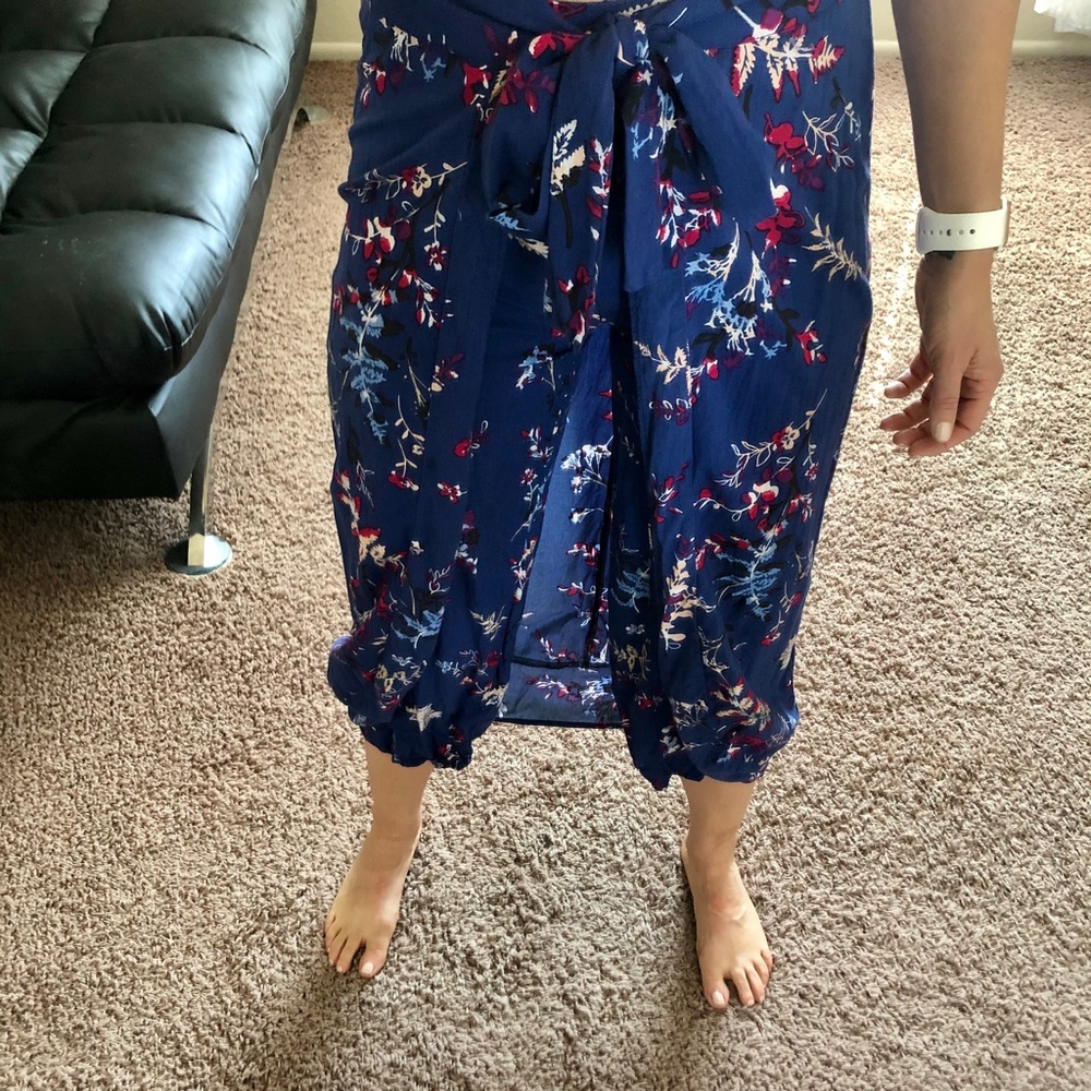 High Waisted Floral Skort